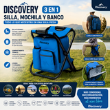 Silla Mochila Discovery 3 en 1 Plegable con Compartimento Integrado imagen 2