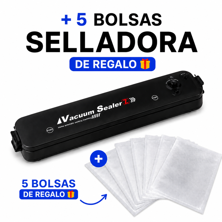 Selladora al Vacío + Bolsas de Regalo 🎁