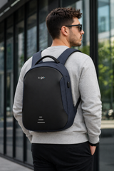 Mochila Ejecutiva Antirrobo Impermeable USB Porta Notebook 15.6 Premium T-Go imagen 3