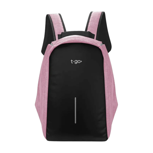 Mochila Antirrobo Impermeable con USB Porta Notebook 15.6 Tablet Acolchada T-Go